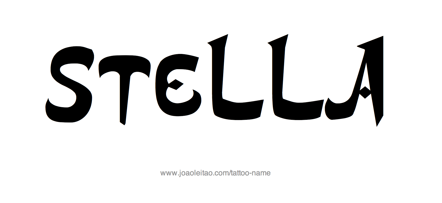 Tattoo Design Name Stella 