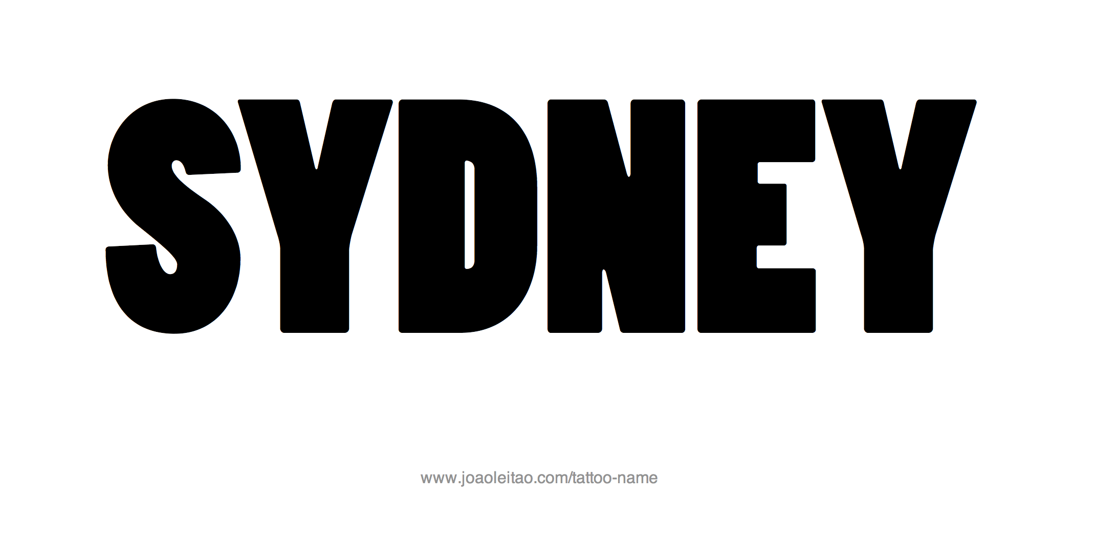Tattoo Design Name Sydney 