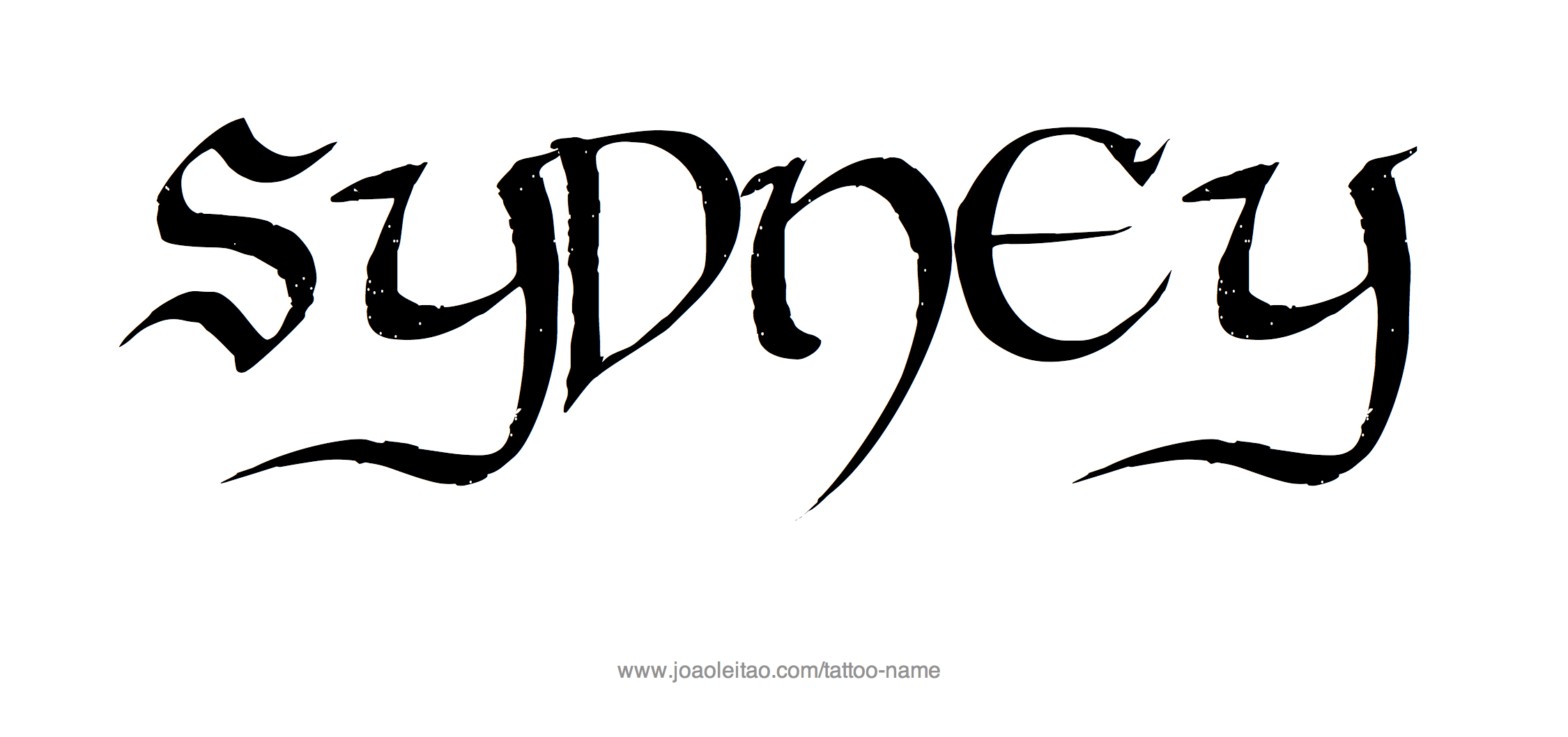 Tattoo Design Name Sydney 