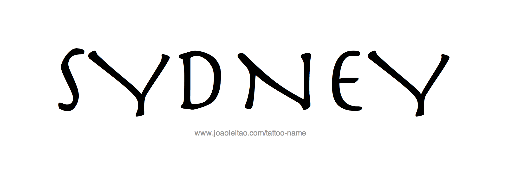 Tattoo Design Name Sydney 