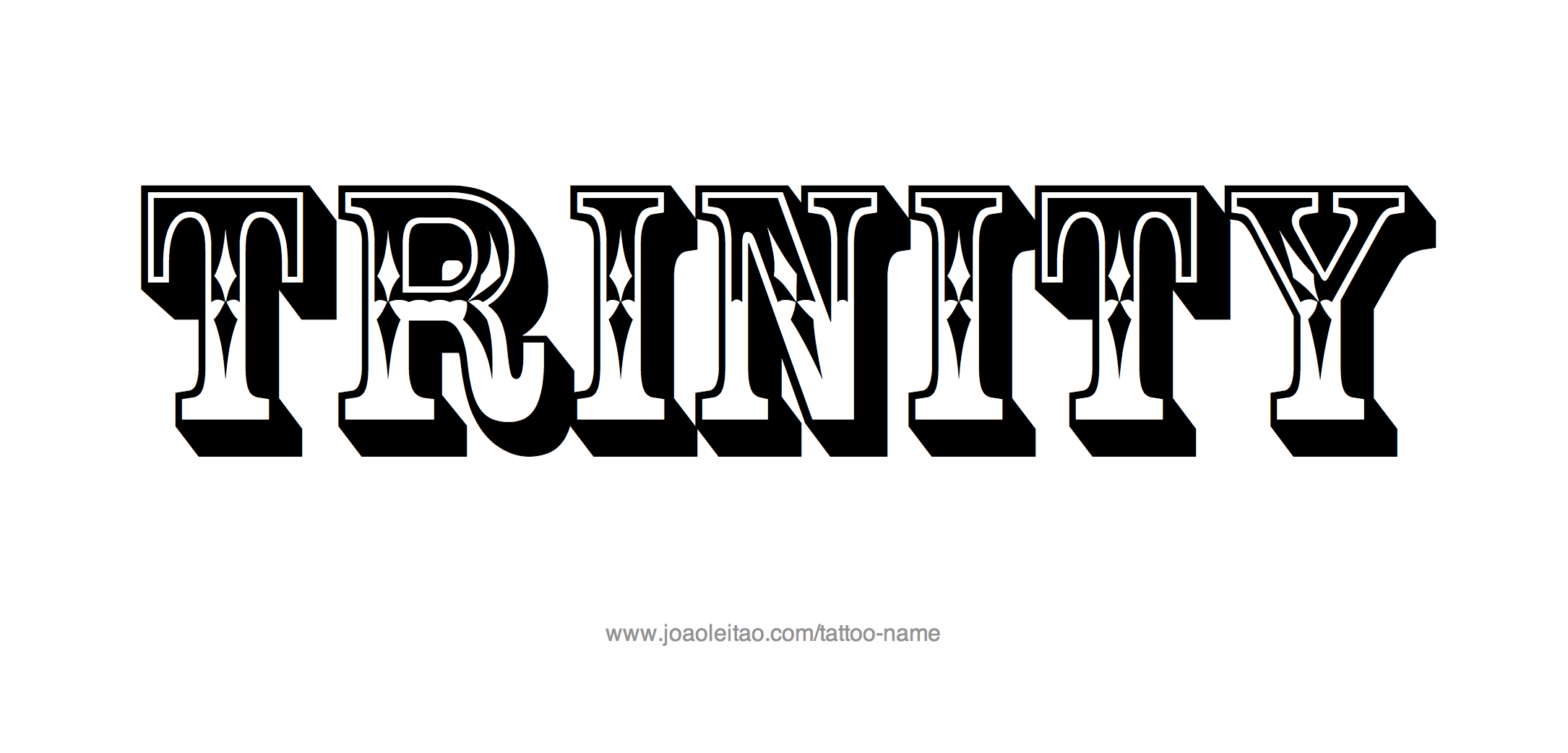 Tattoo Design Name Trinity 