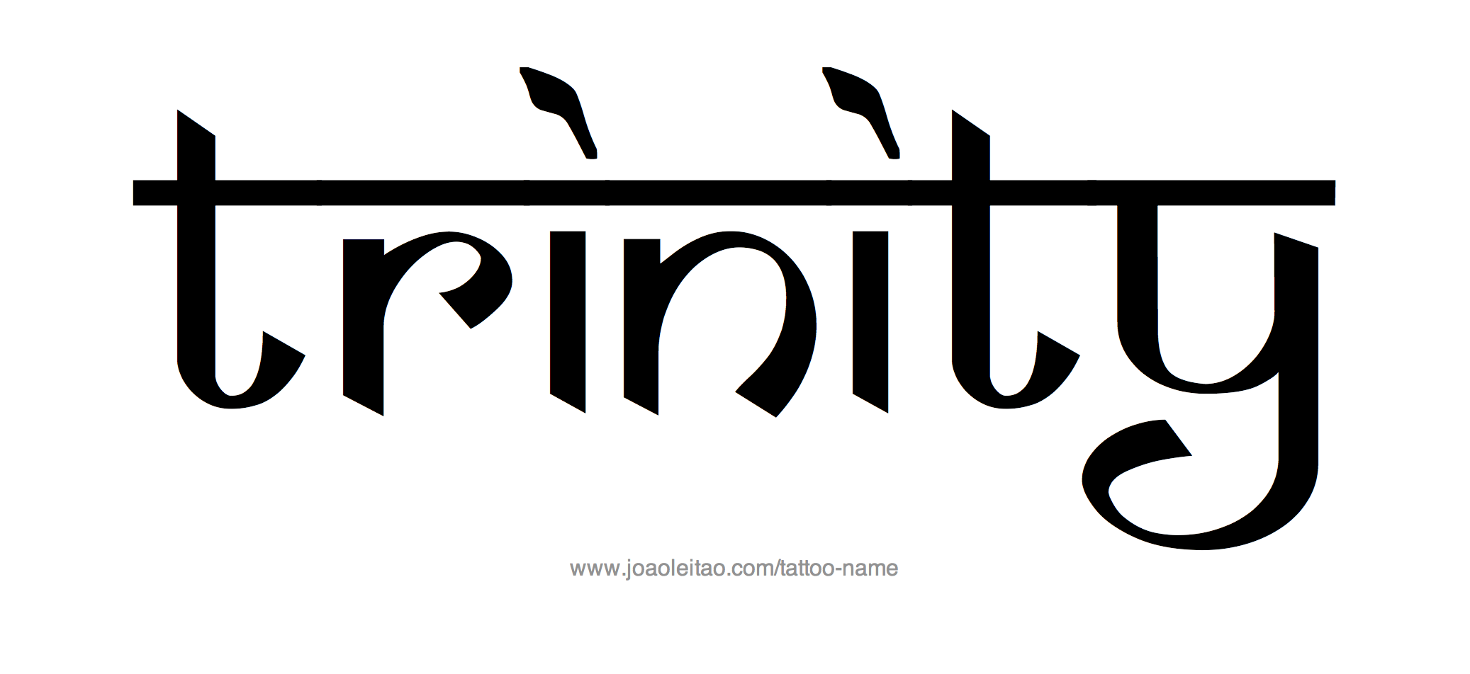 Tattoo Design Name Trinity 