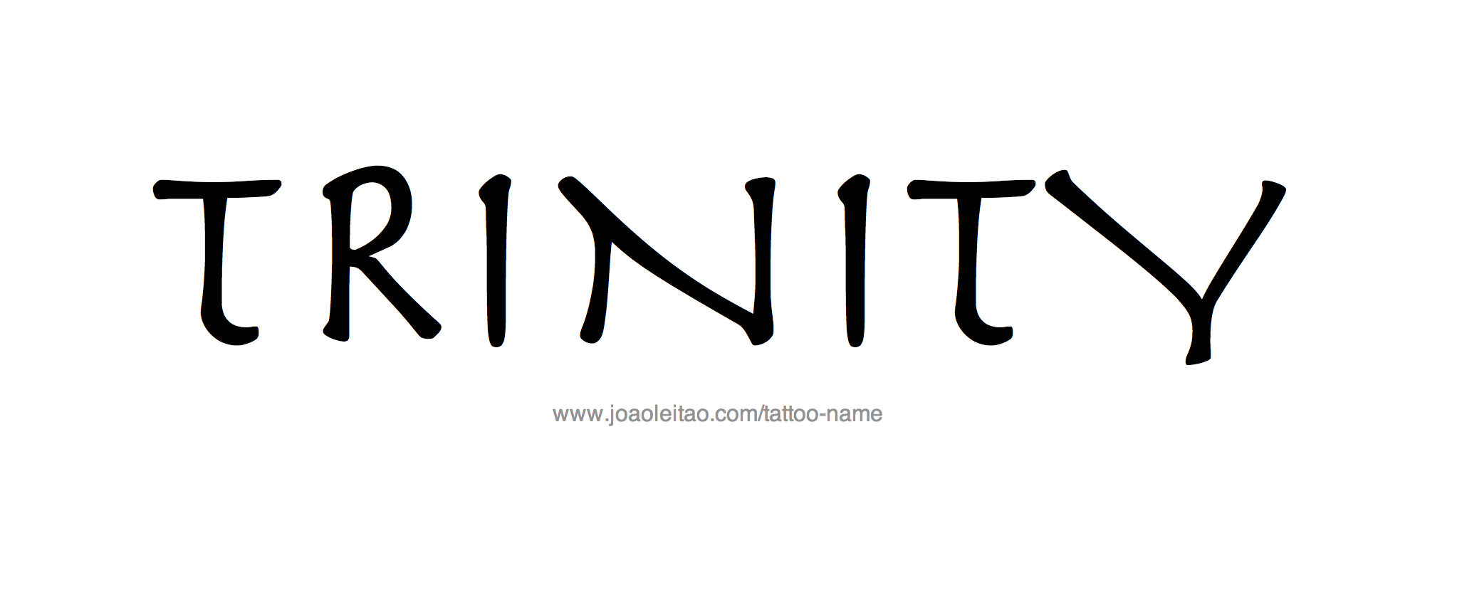 Tattoo Design Name Trinity 