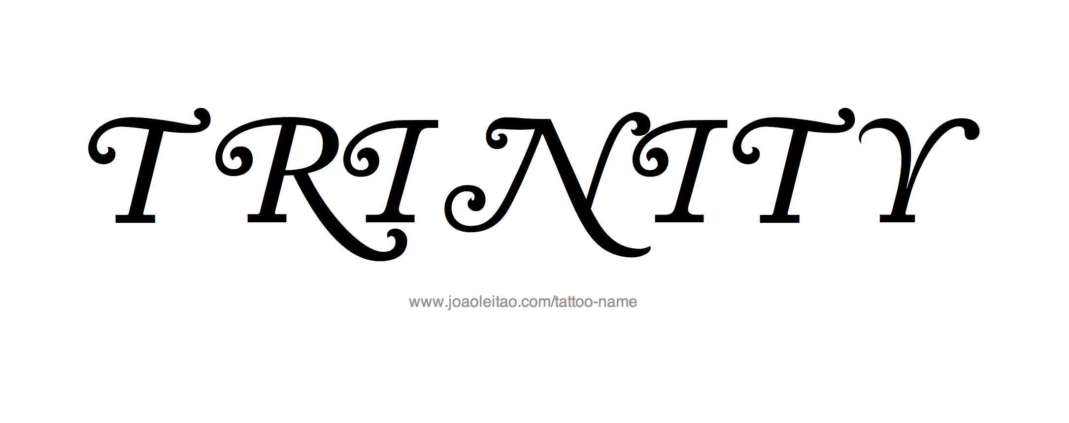 Tattoo Design Name Trinity 