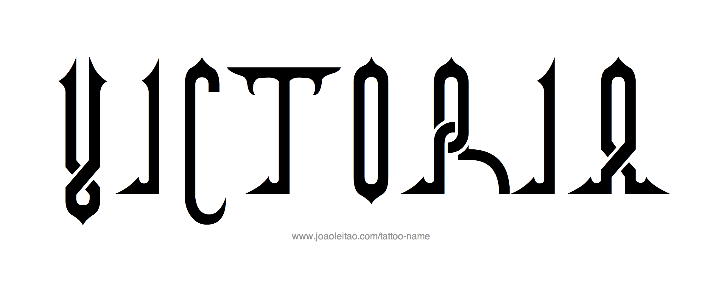 Tattoo Design Name Victoria 