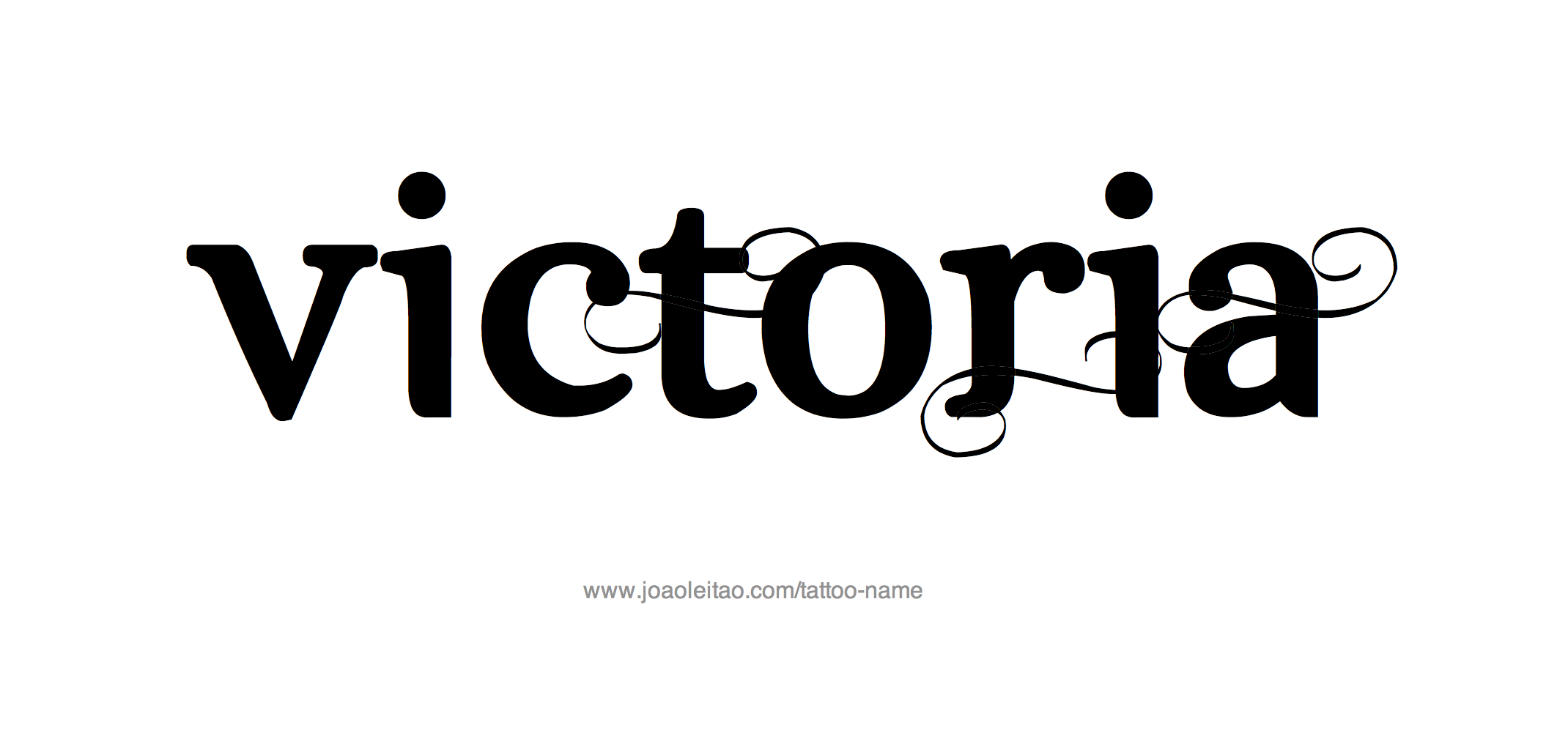 Tattoo Design Name Victoria 