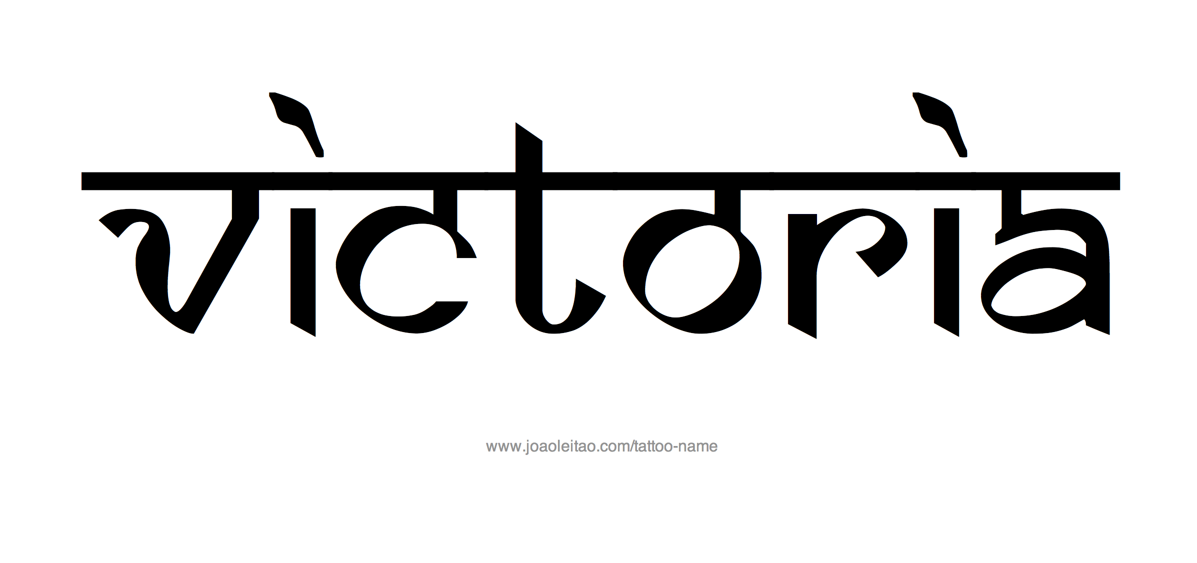 Tattoo Design Name Victoria 