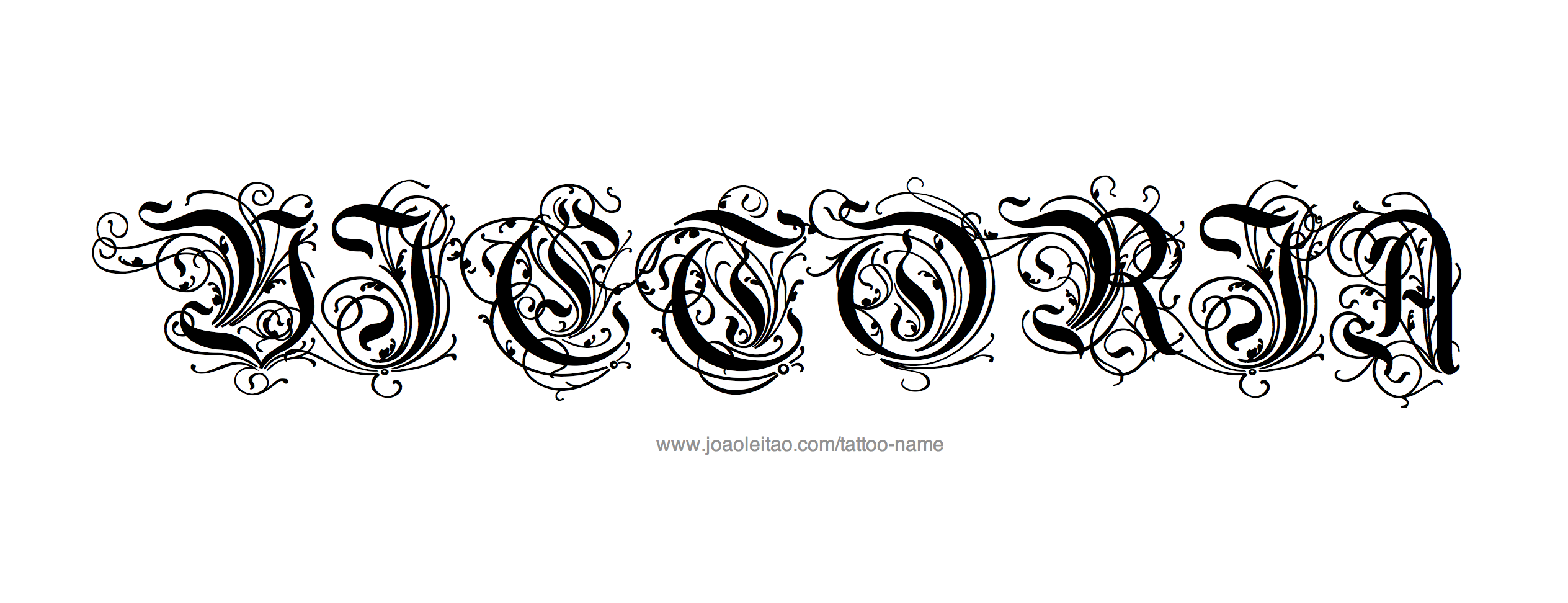 Tattoo Design Name Victoria 