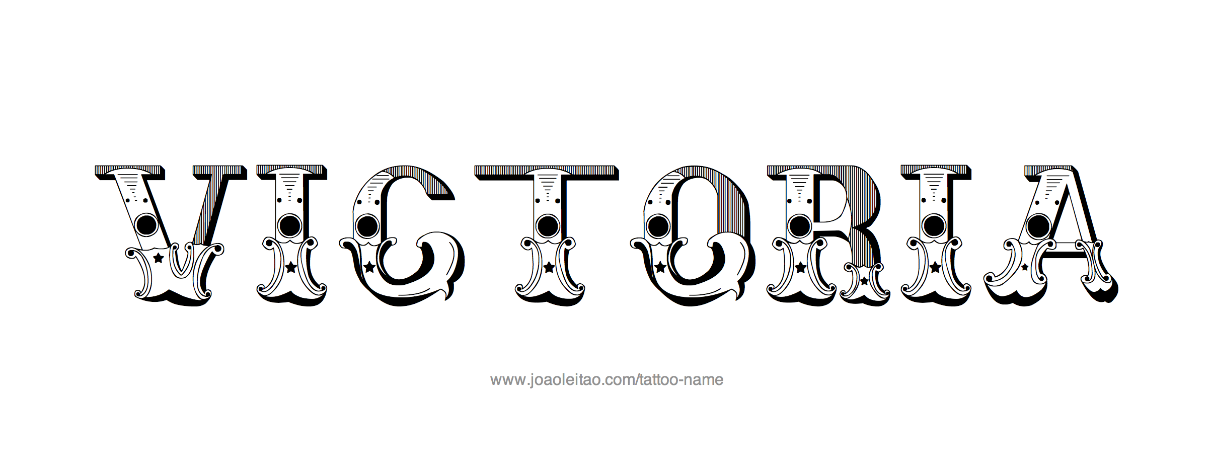 Tattoo Design Name Victoria 