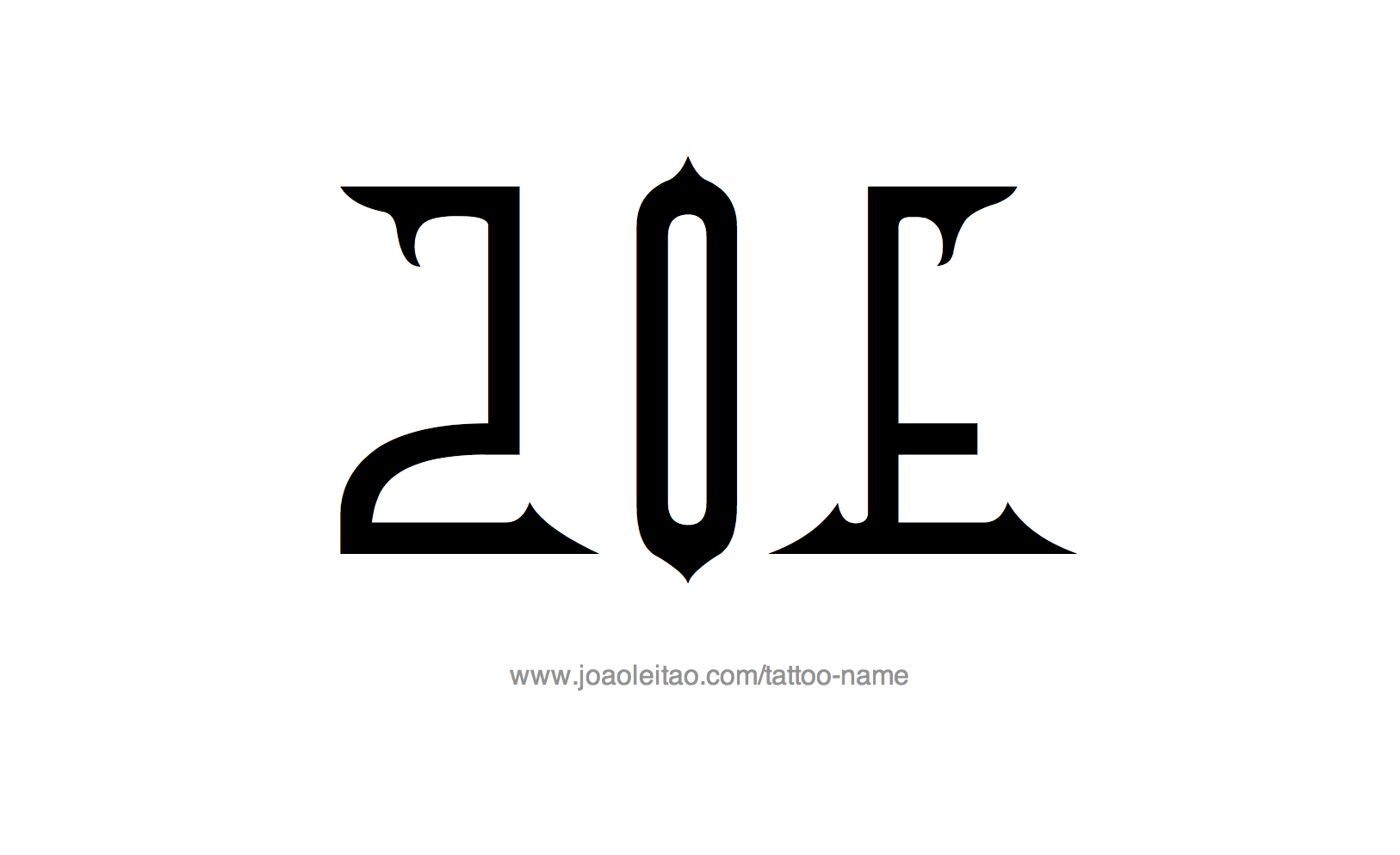 Tattoo Design Name Zoe 