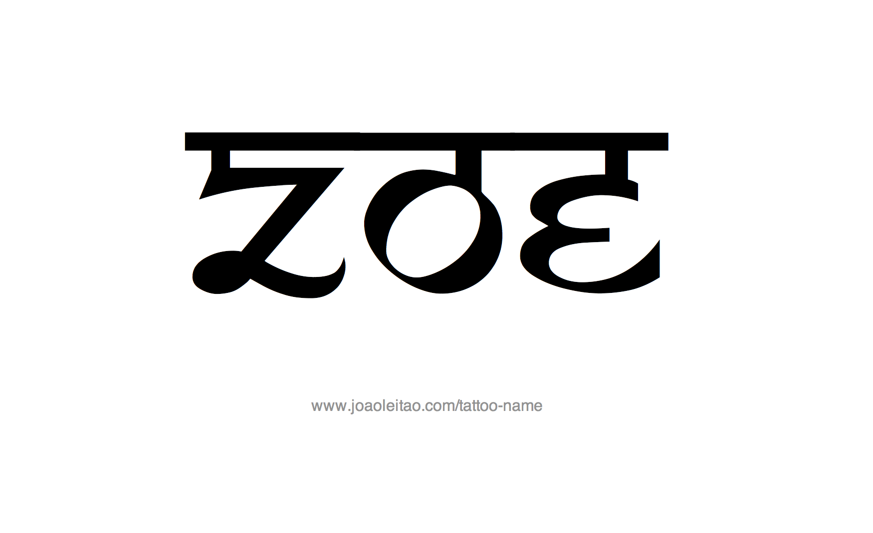 Tattoo Design Name Zoe 