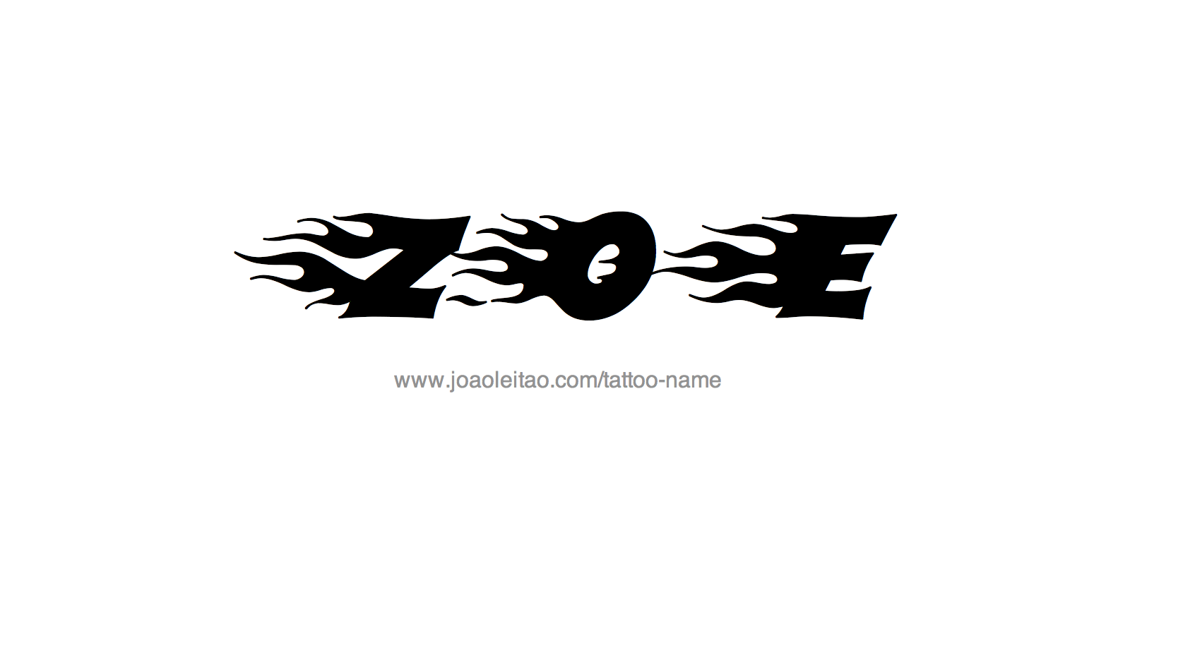 Tattoo Design Name Zoe 