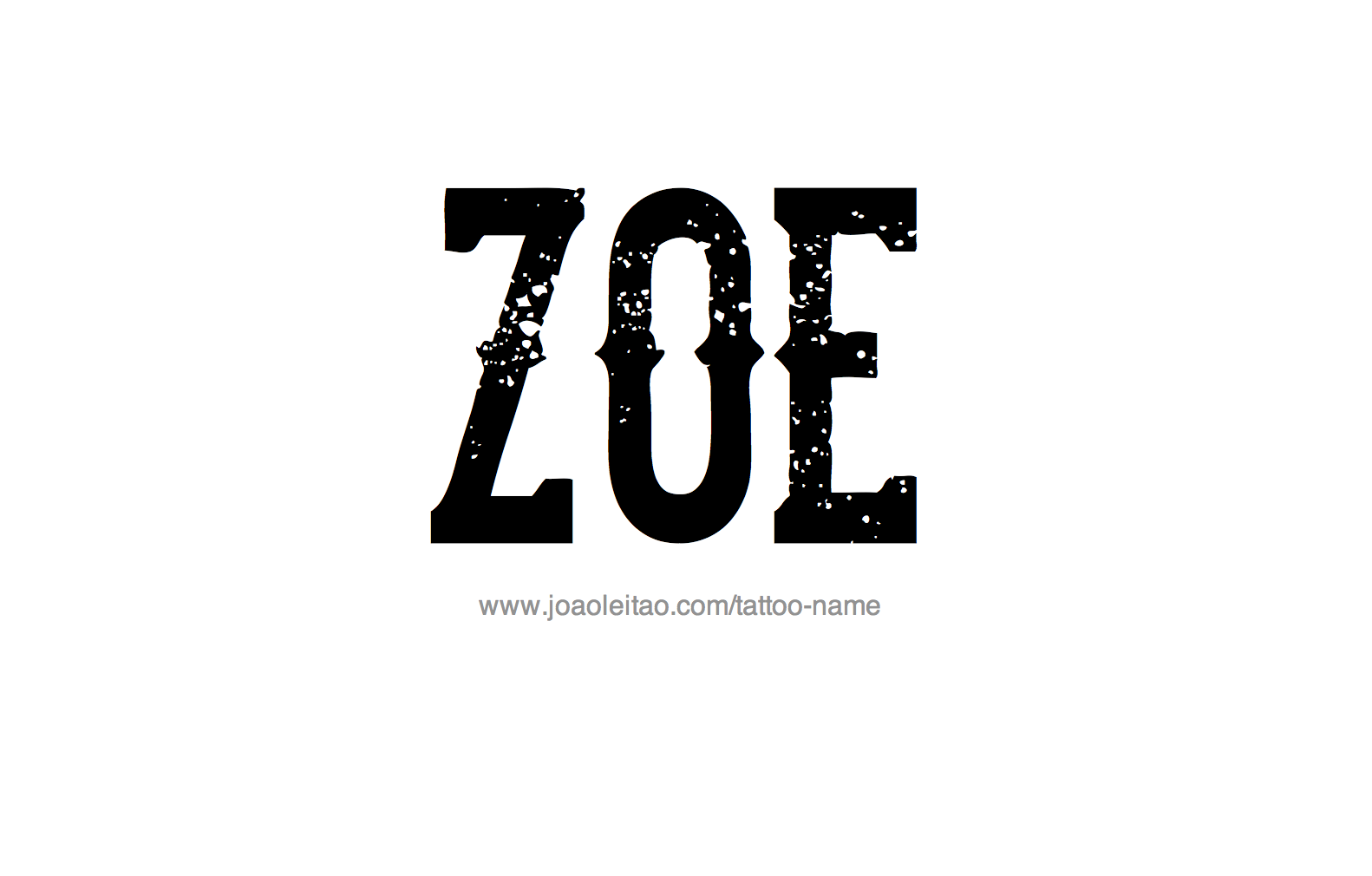 Tattoo Design Name Zoe 