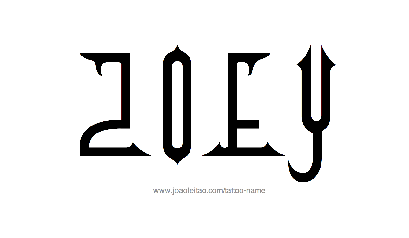 Tattoo Design Name Zoey 