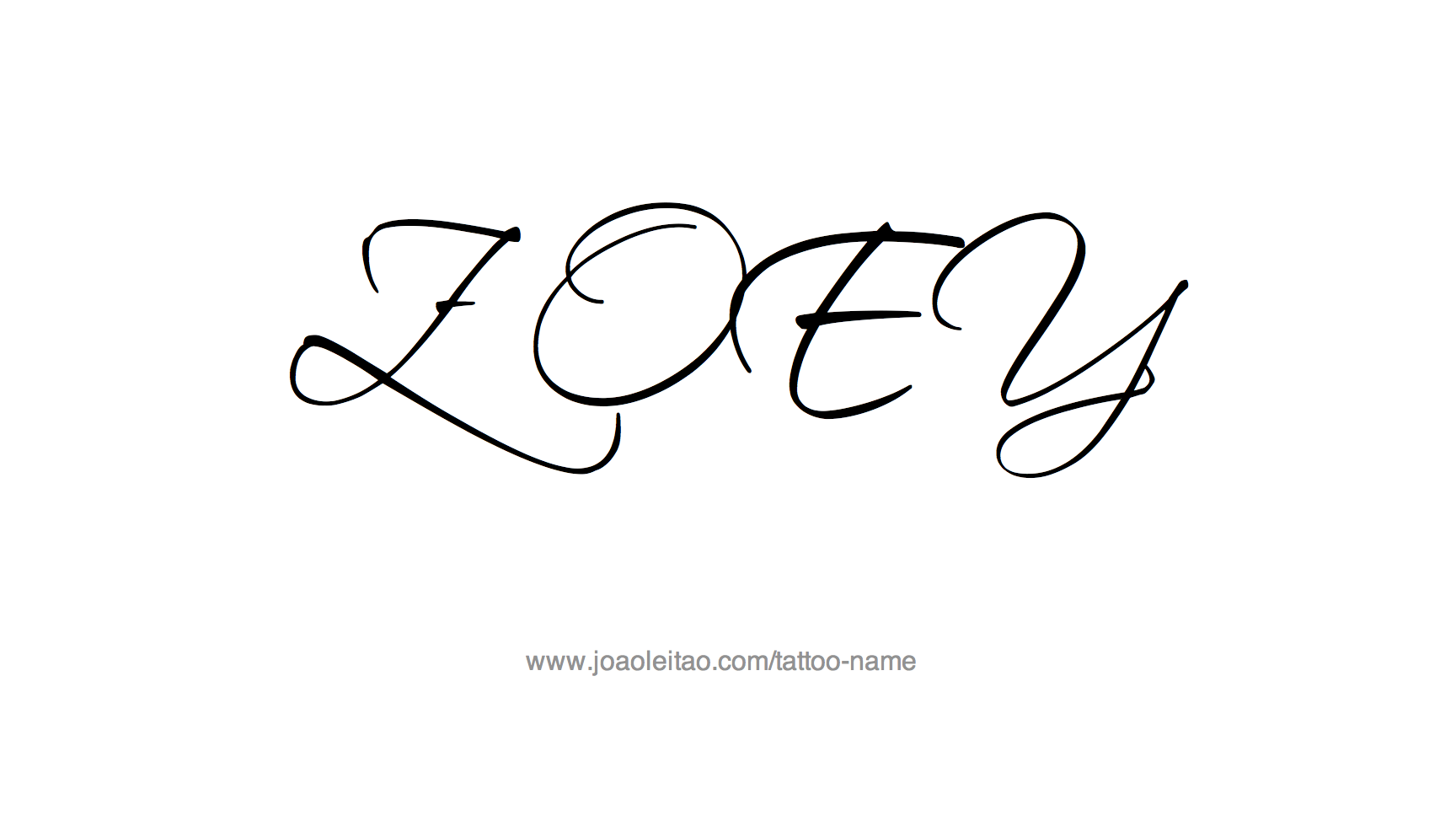 Tattoo Design Name Zoey 