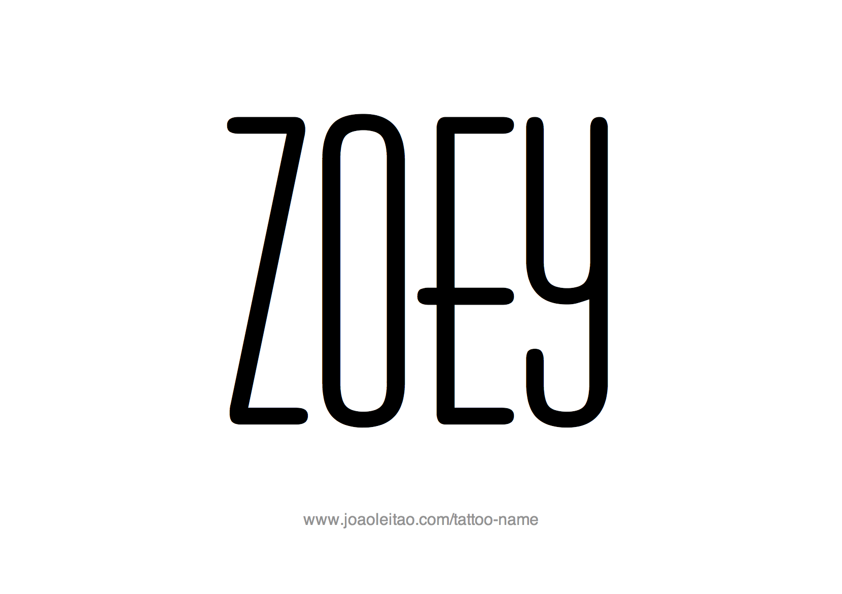 Tattoo Design Name Zoey 