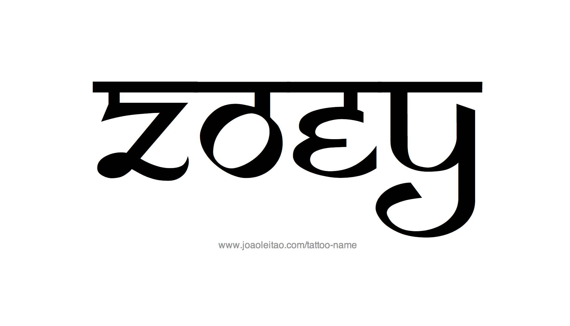 Tattoo Design Name Zoey 