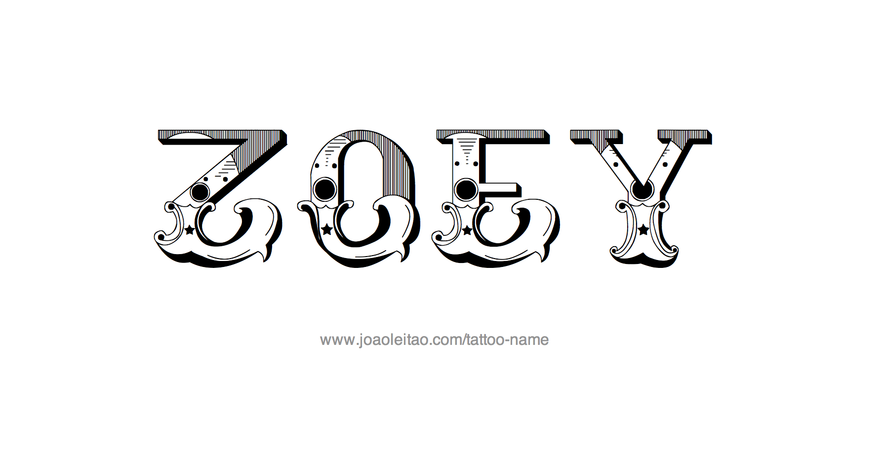 Tattoo Design Name Zoey 