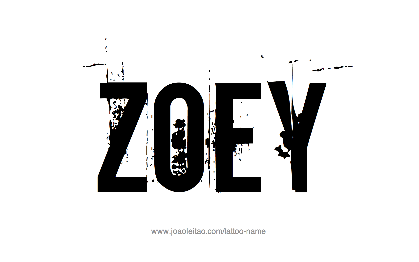 Tattoo Design Name Zoey 