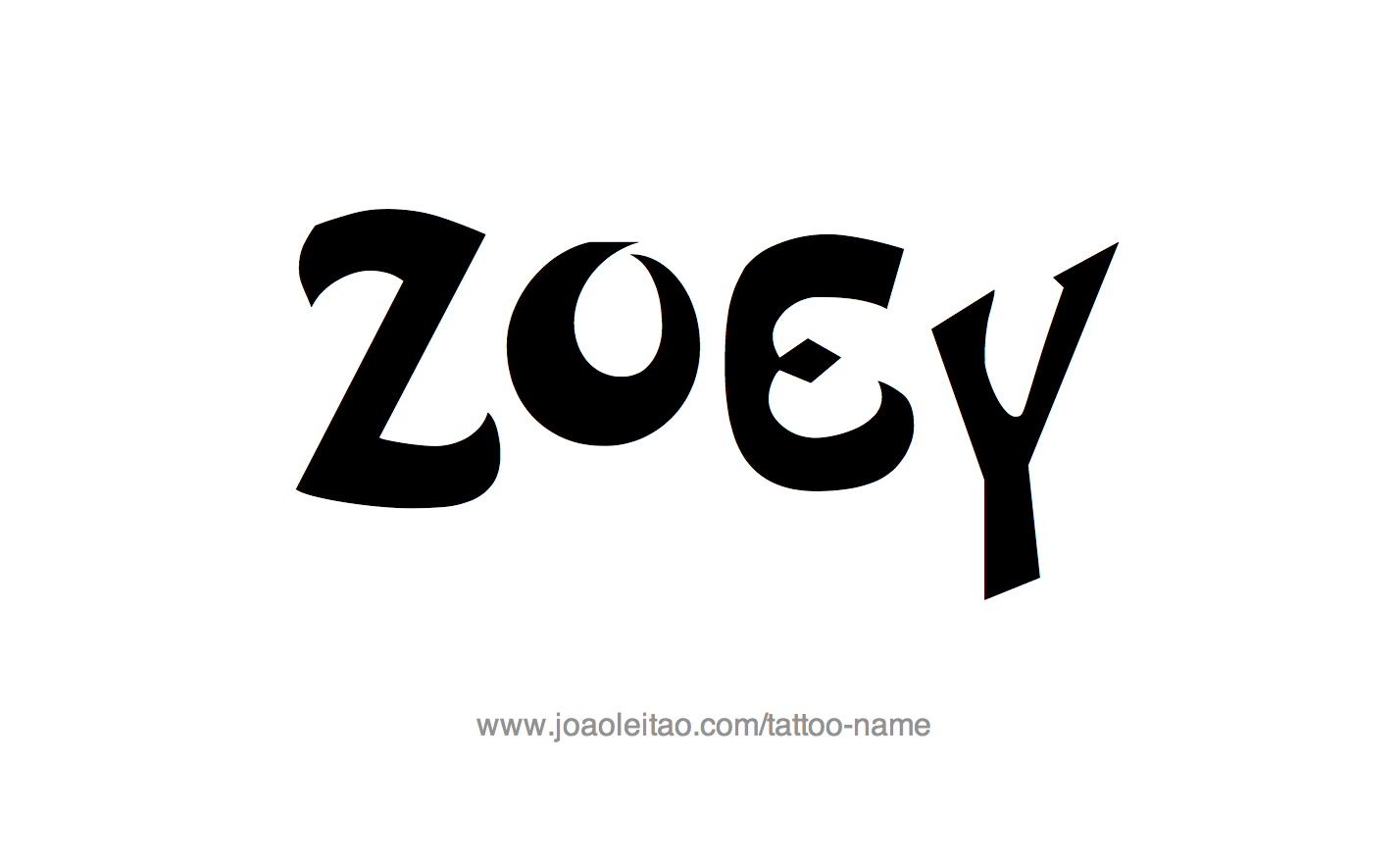 Tattoo Design Name Zoey 