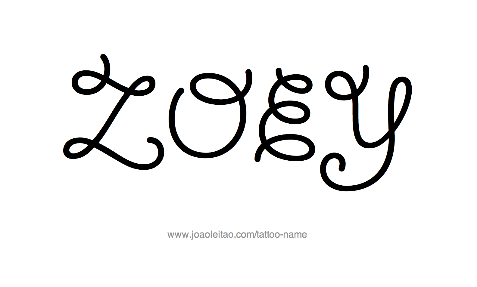 Tattoo Design Name Zoey 