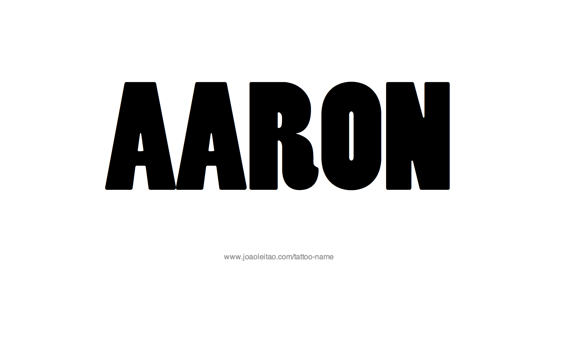 Tattoo Design Name Aaron