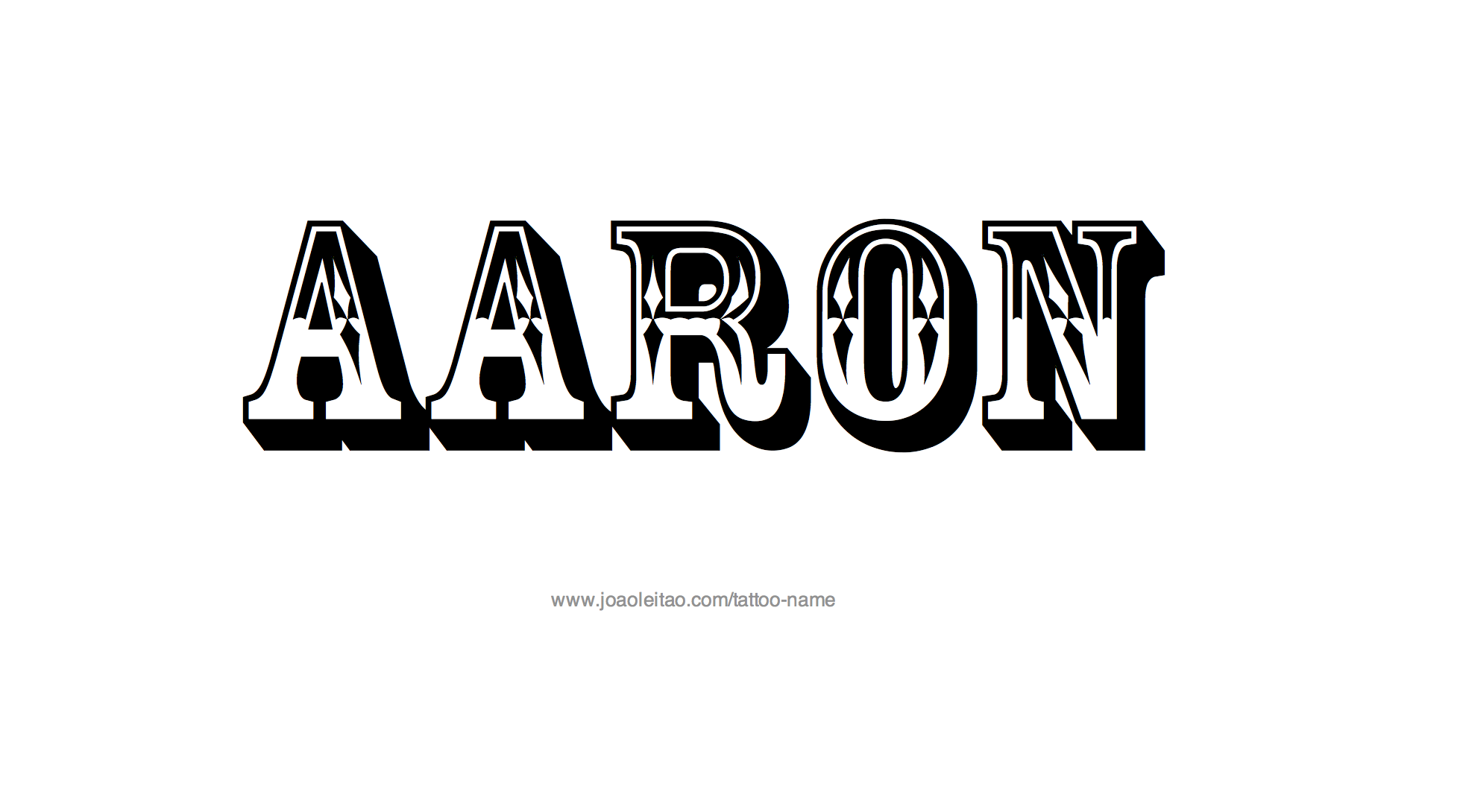 Tattoo Design Name Aaron