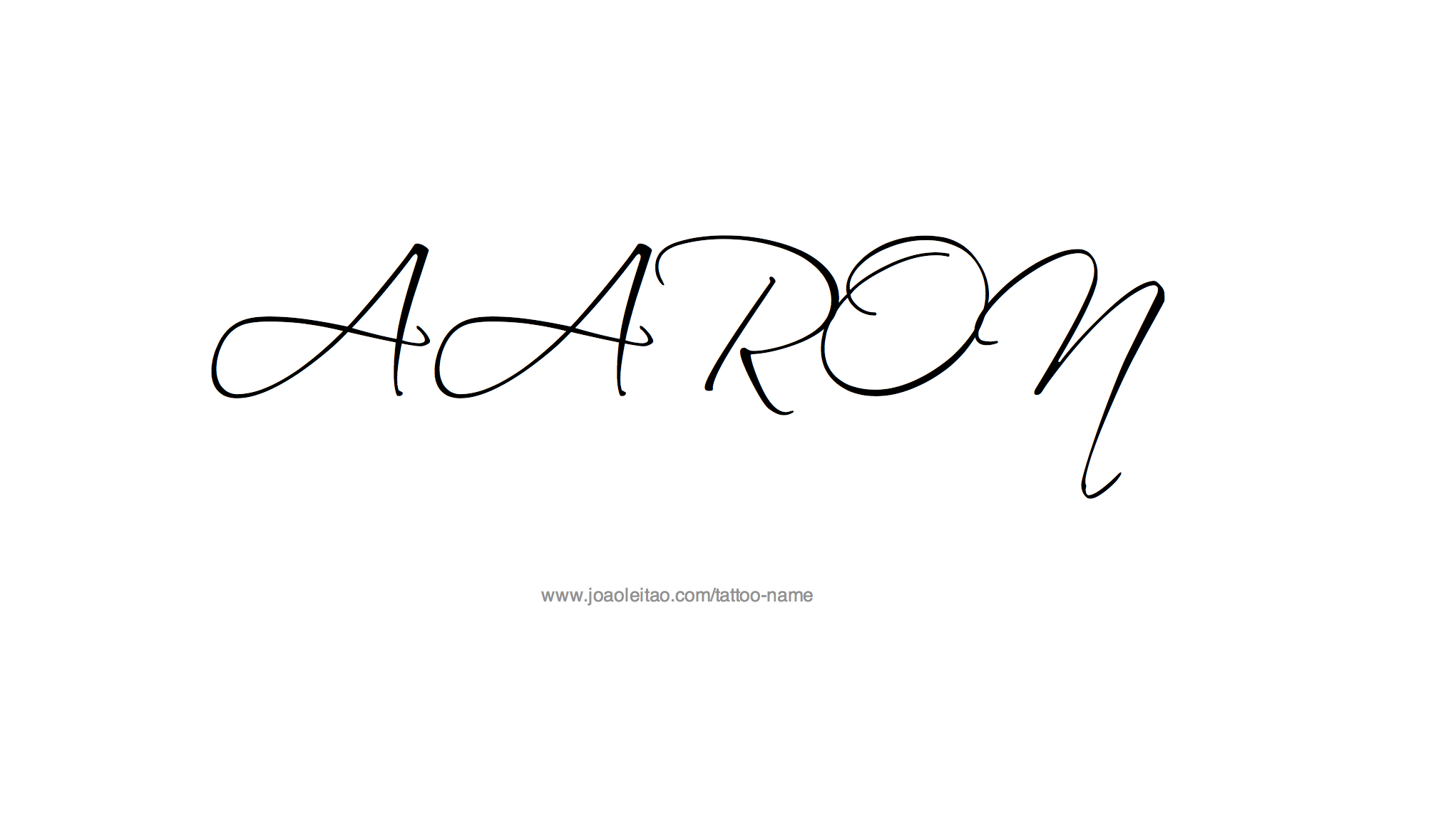 Tattoo Design Name Aaron