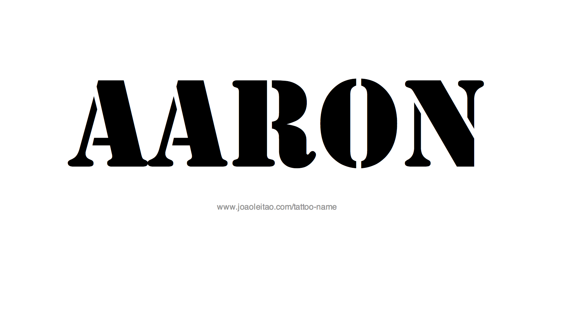 Tattoo Design Name Aaron