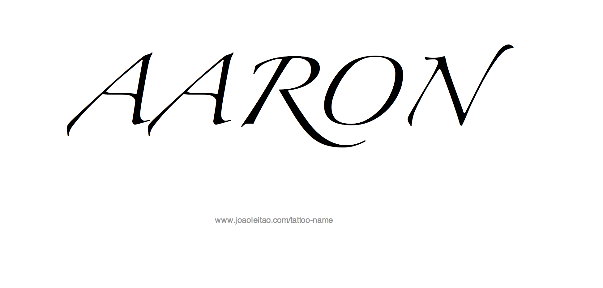 Tattoo Design Name Aaron