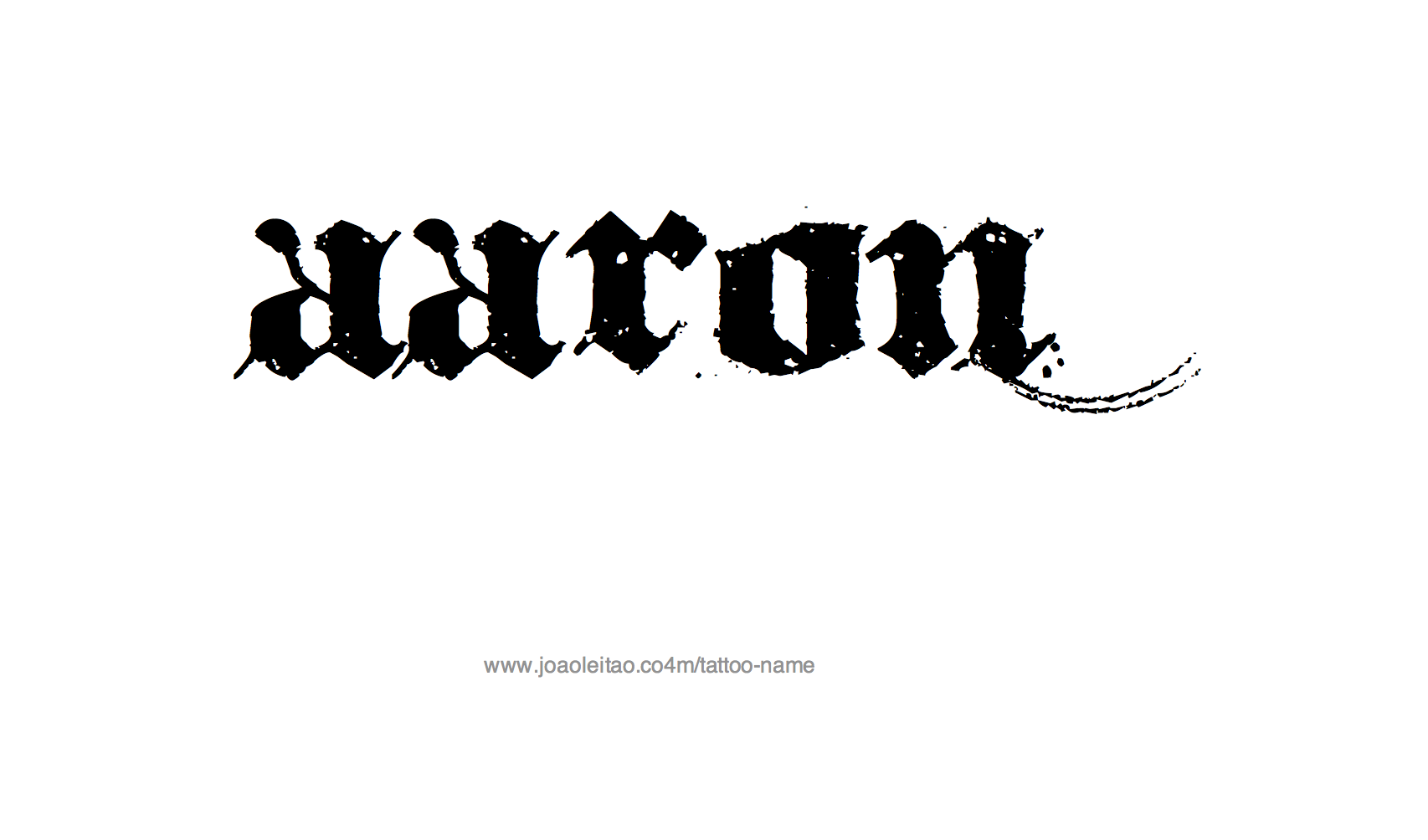 Tattoo Design Name Aaron