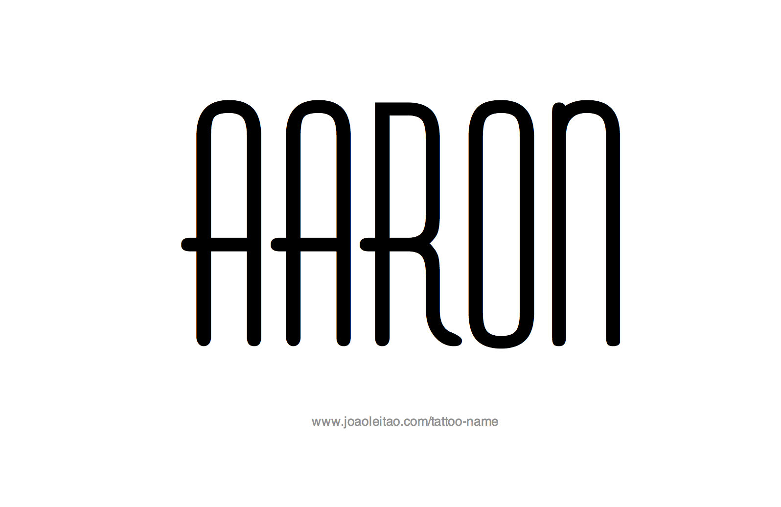 Tattoo Design Name Aaron