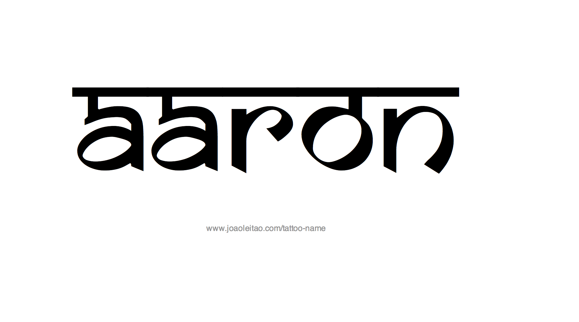 Tattoo Design Name Aaron