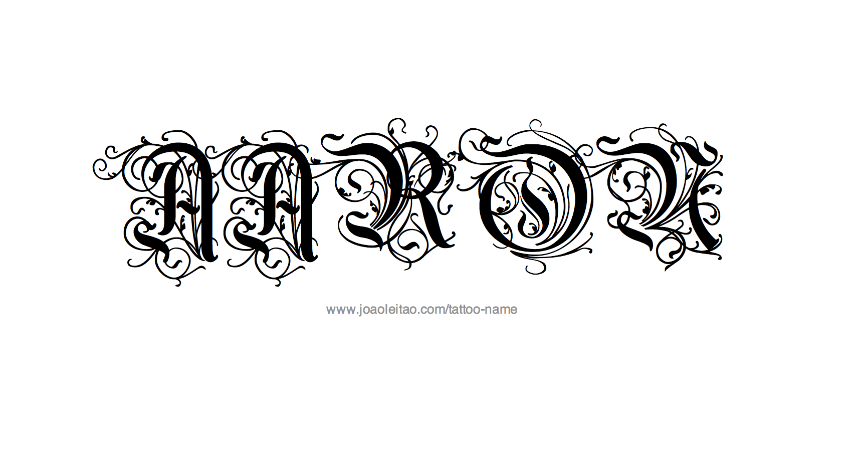 Tattoo Design Name Aaron