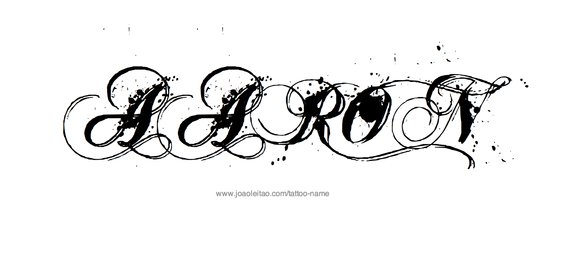 Tattoo Design Name Aaron