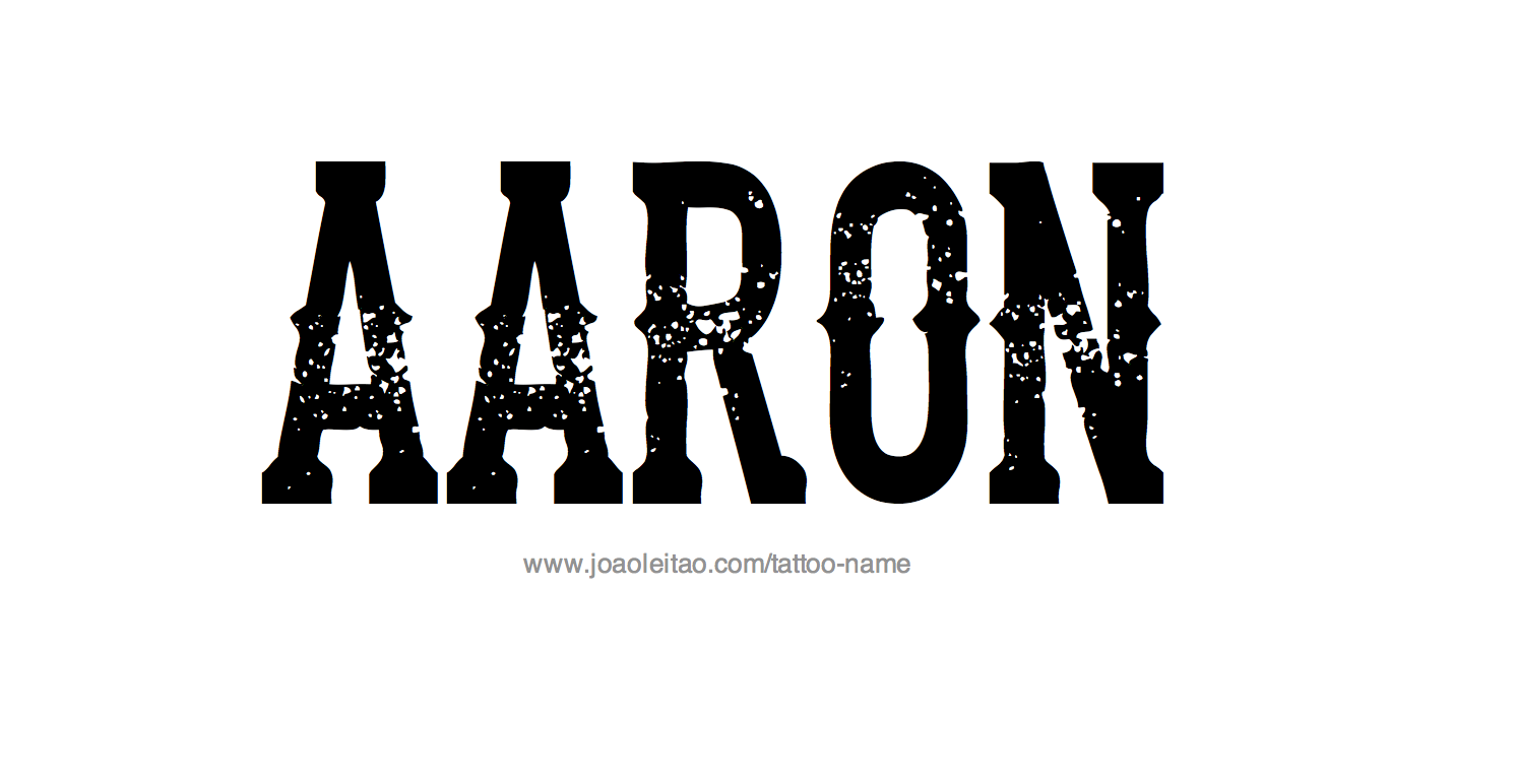 Tattoo Design Name Aaron