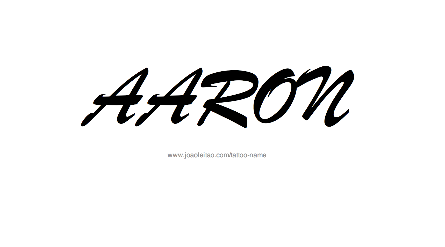 Tattoo Design Name Aaron