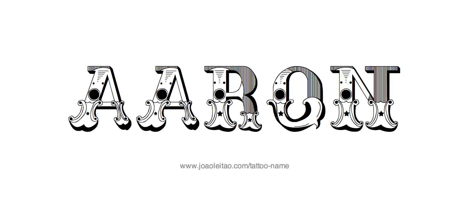 Tattoo Design Name Aaron