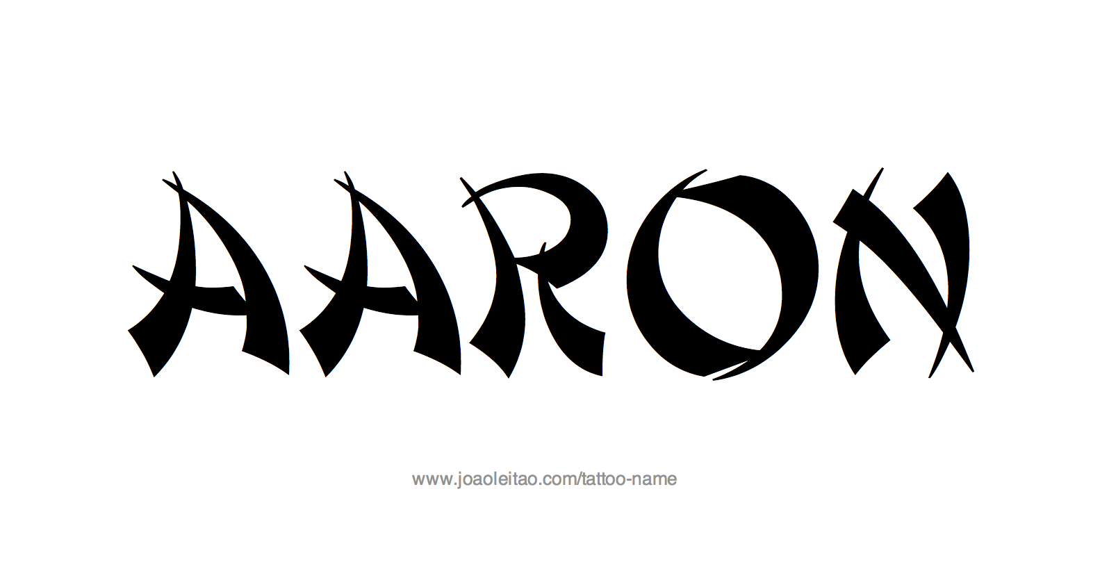 Tattoo Design Name Aaron