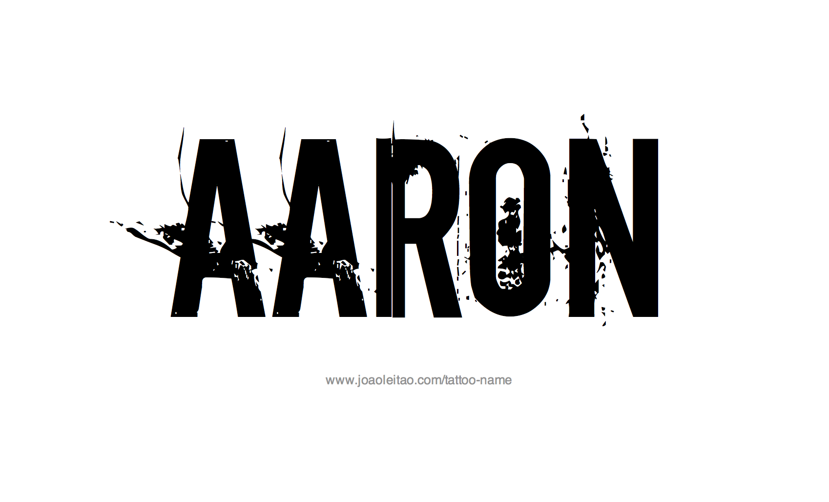 Tattoo Design Name Aaron