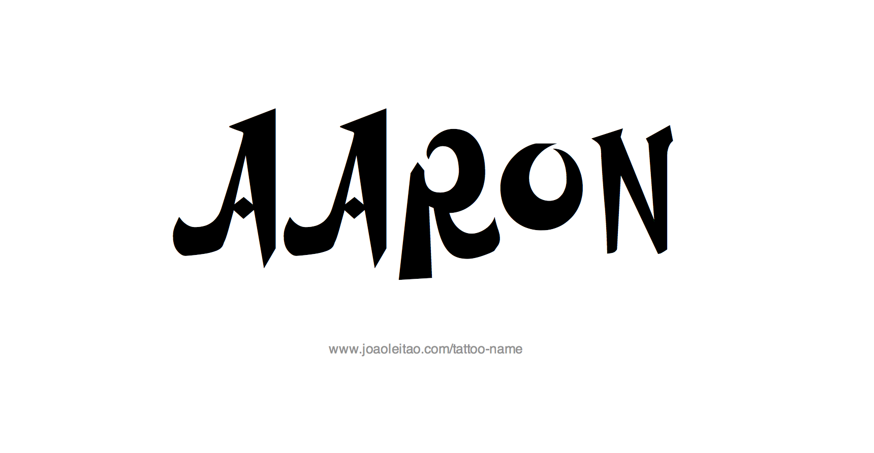 Tattoo Design Name Aaron