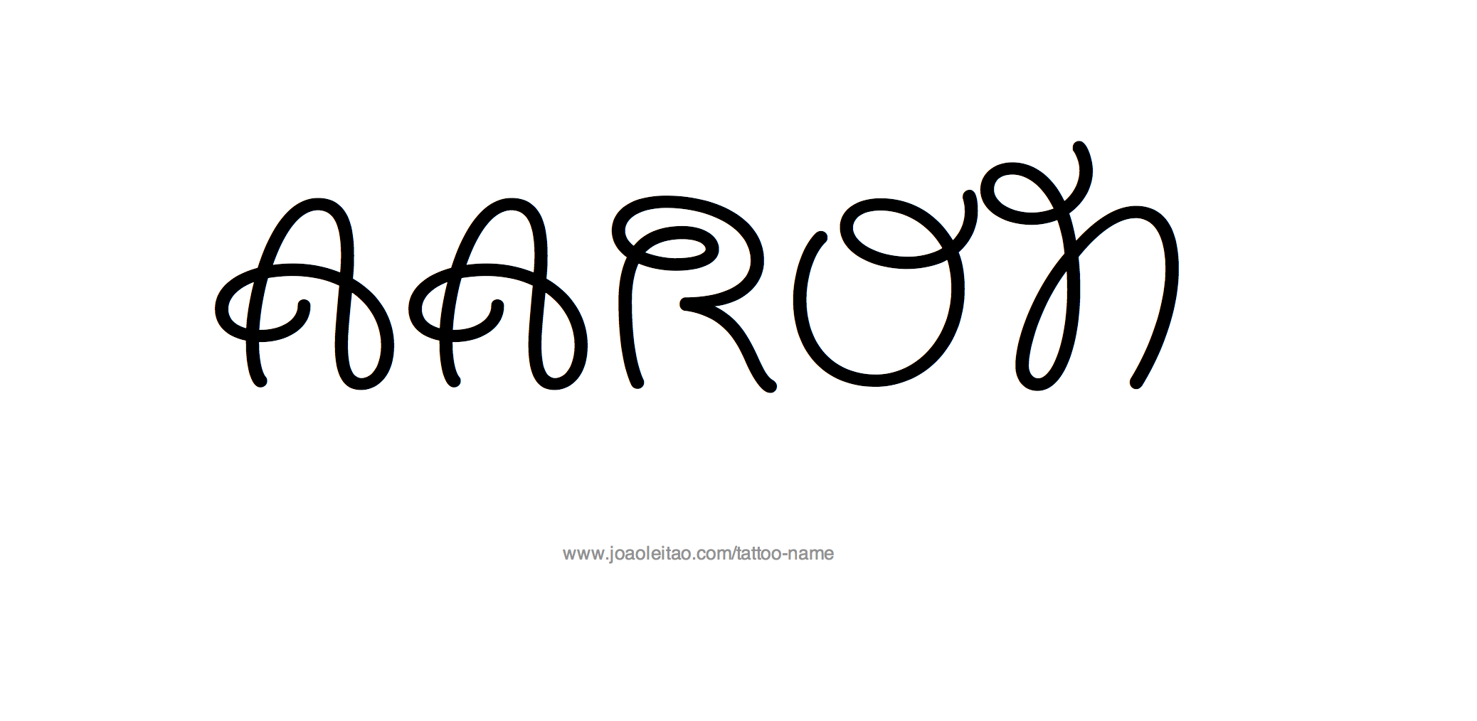 Tattoo Design Name Aaron