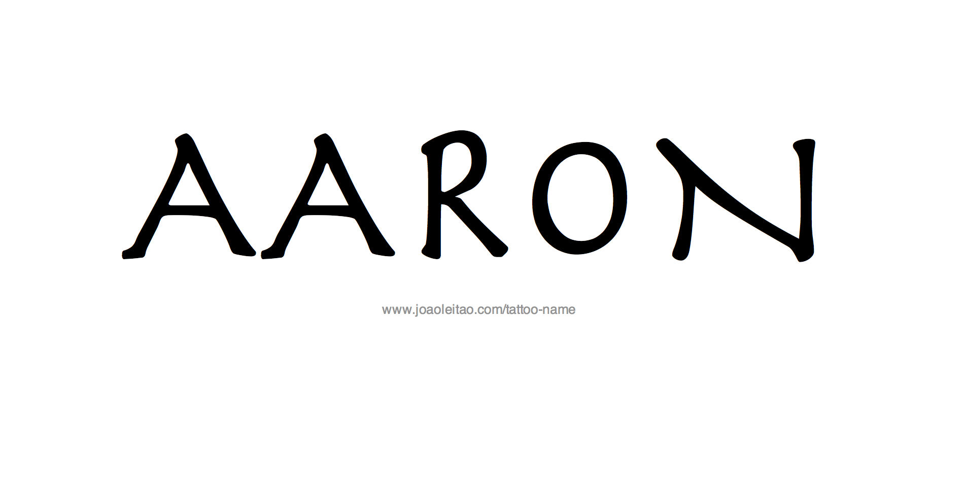 Tattoo Design Name Aaron