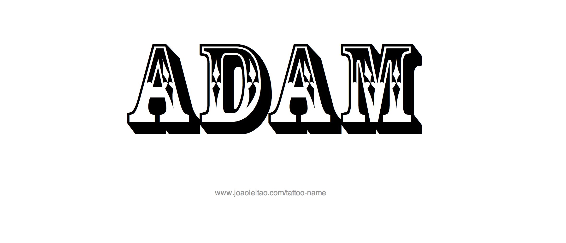 Tattoo Design Name Adam