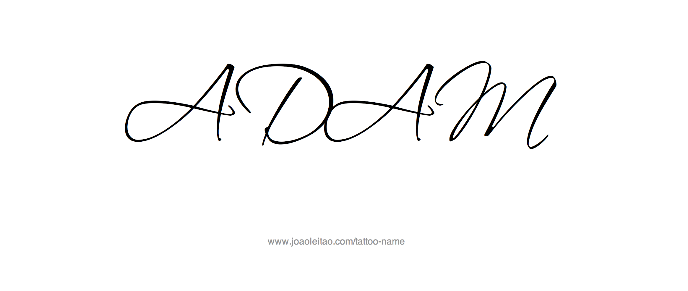 Tattoo Design Name Adam