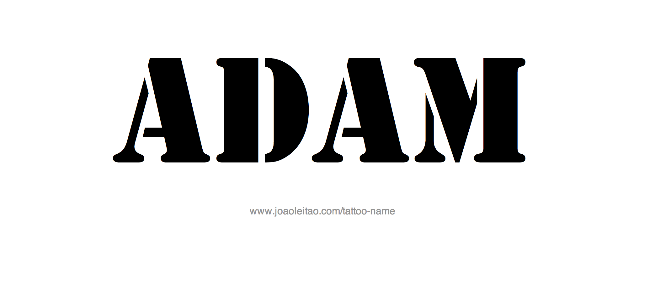 Tattoo Design Name Adam