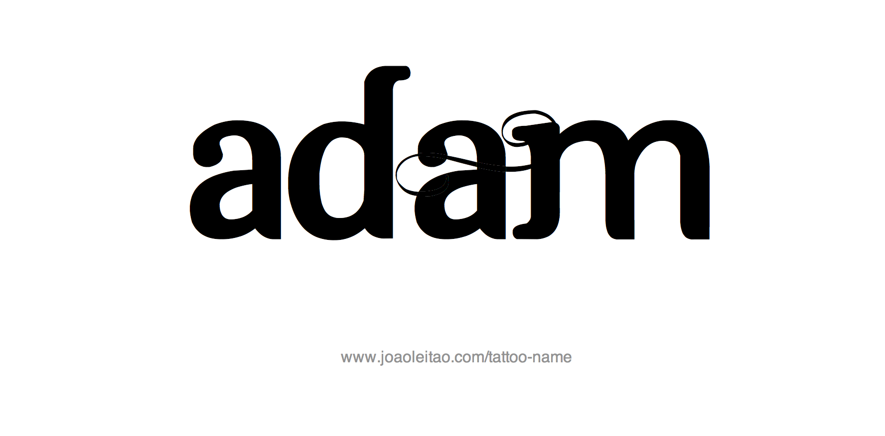 Tattoo Design Name Adam