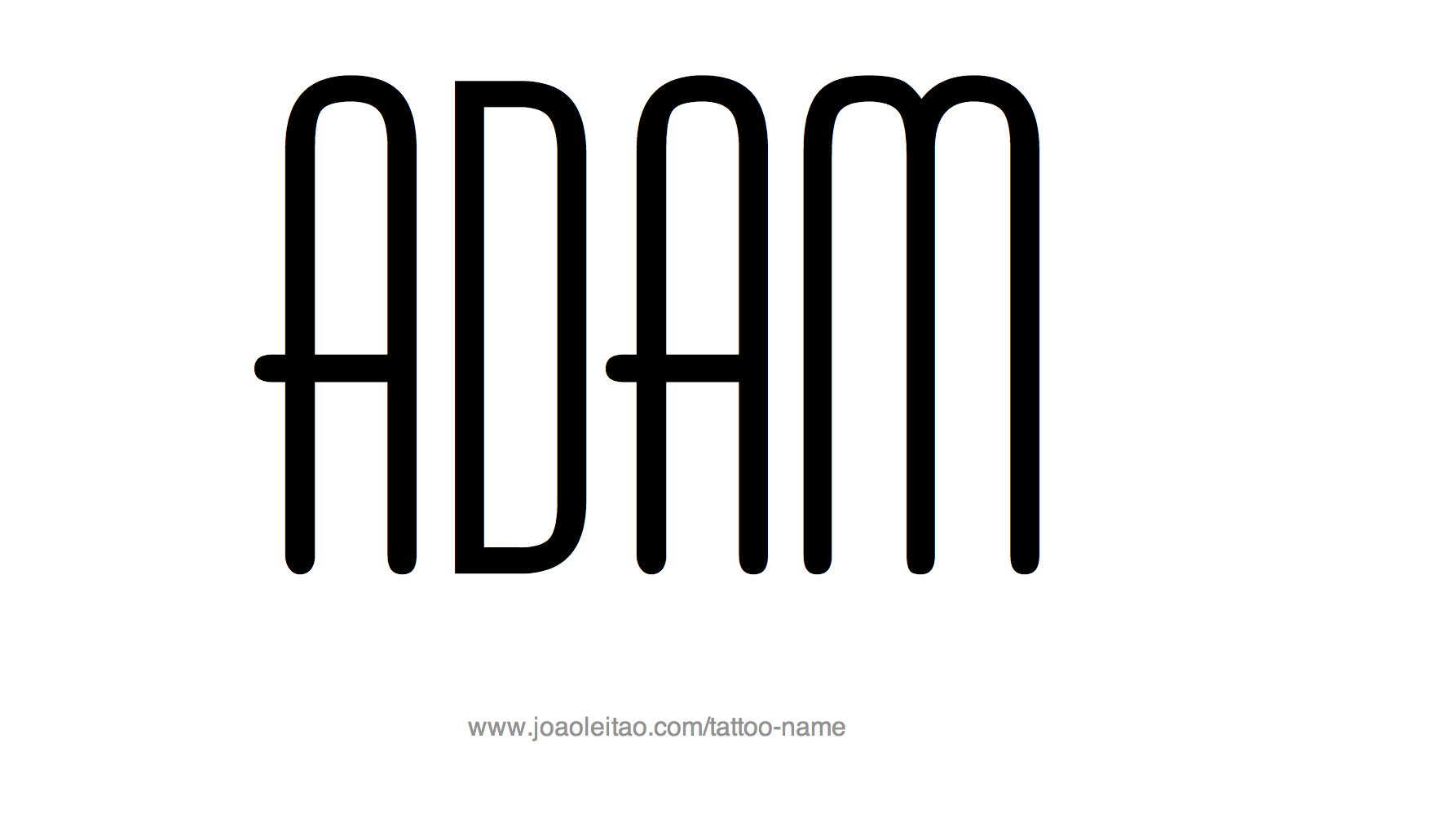 Tattoo Design Name Adam