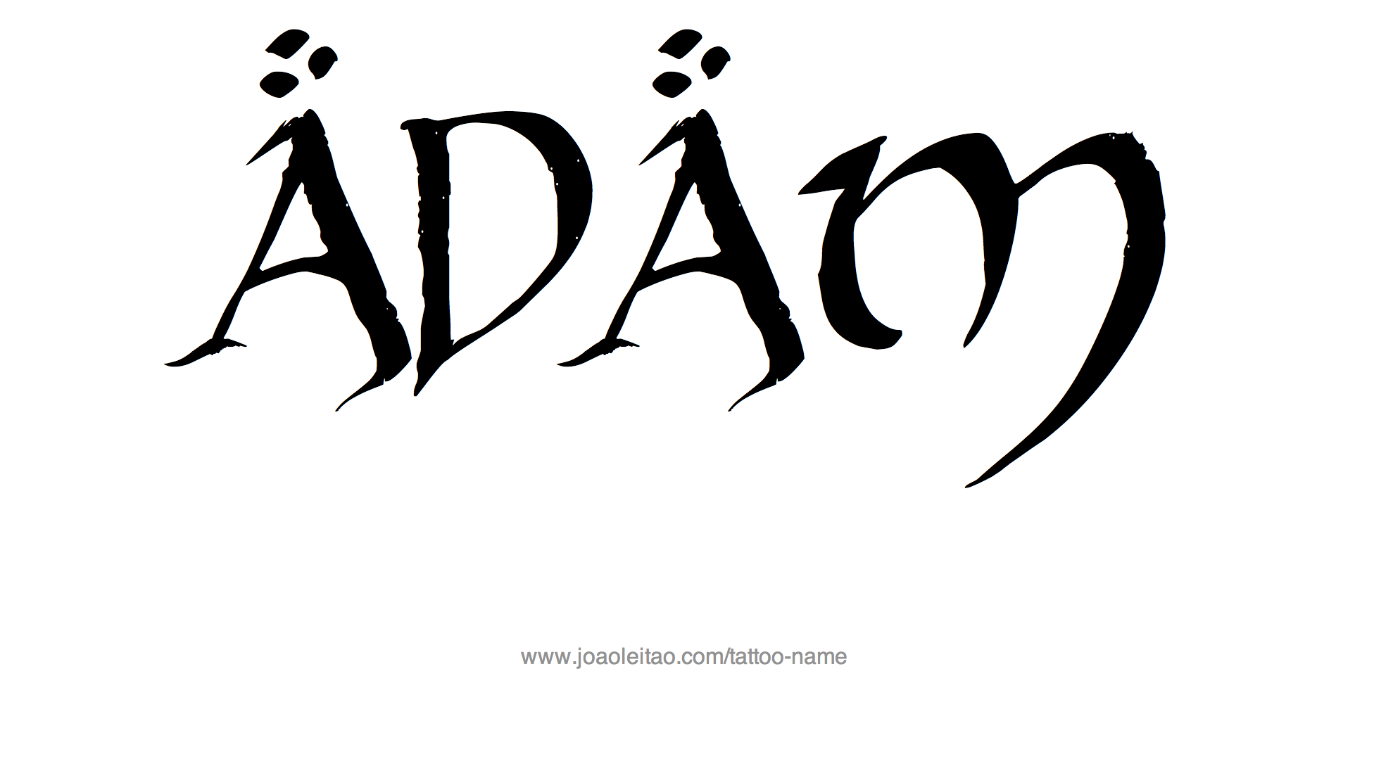 Tattoo Design Name Adam