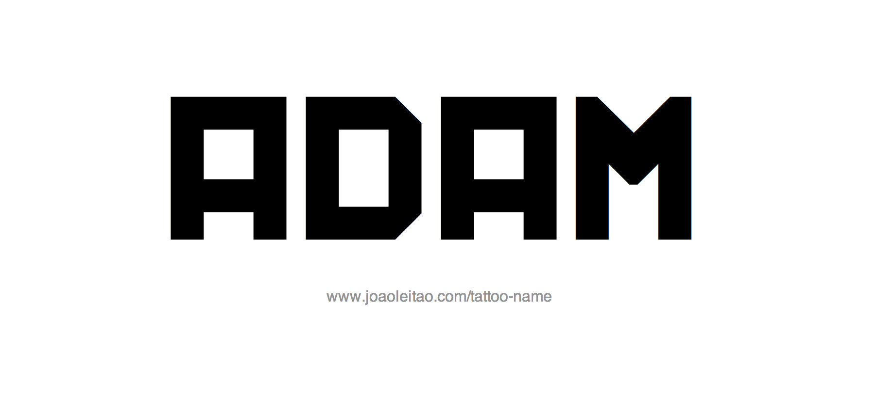 Tattoo Design Name Adam